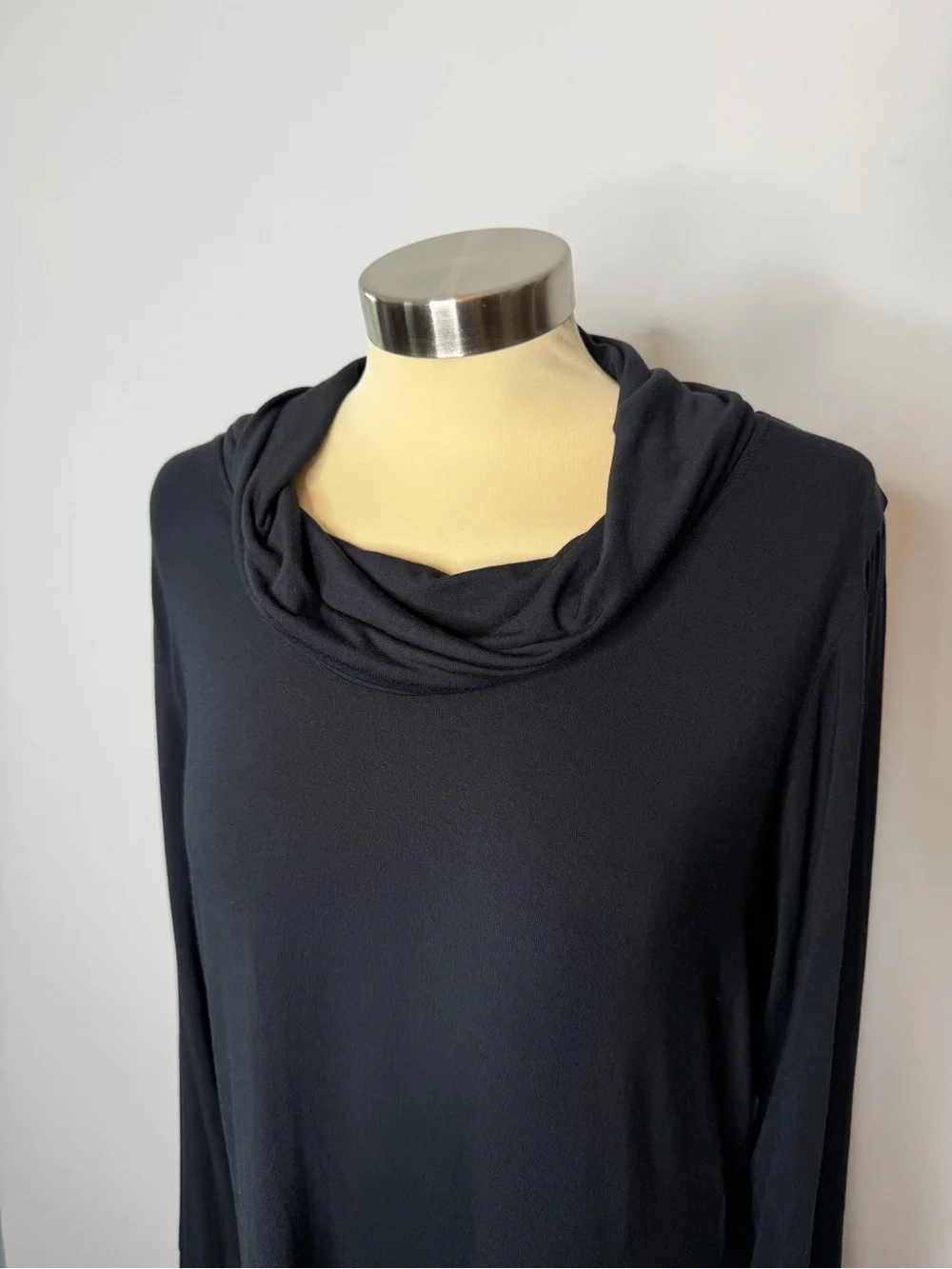 Cuddl Duds Softwear With Stretch Black Tunic